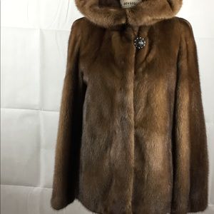Women's natural fur coat